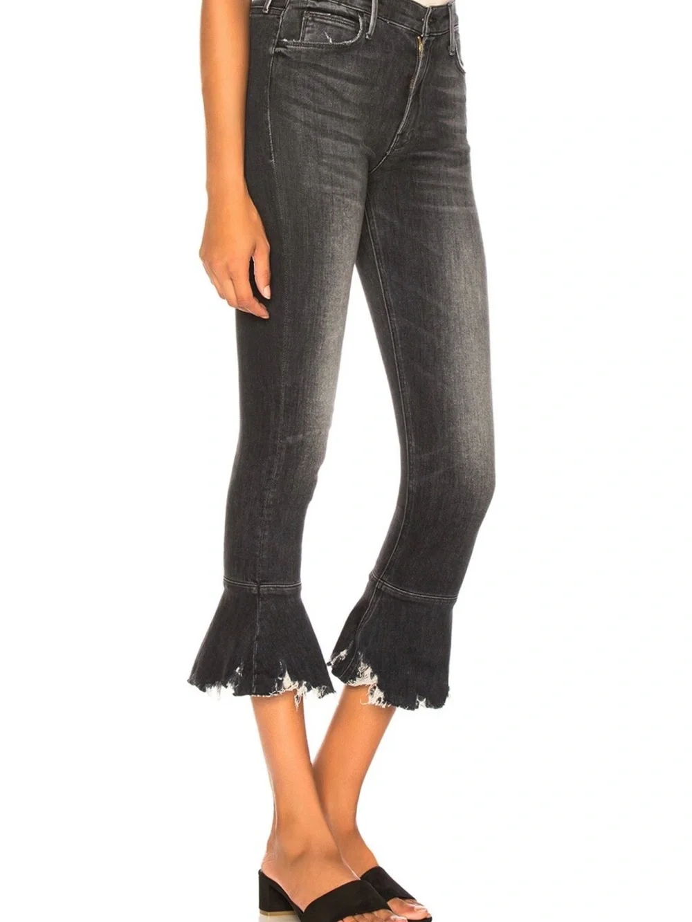 Mother The ChaChaChew Cropped Flare Jeans Size 29